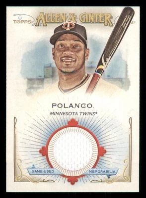 2020 Topps Allen and Ginter Relics #FSRBJPO Jorge Polanco B - Image 1 of 2