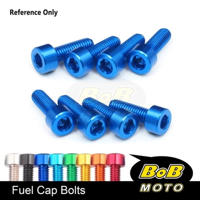 Pernos de tapa de gas combustible CNC AZUL OSCURO para Yamaha FJ-09 15 16 17 18 19 20 Foto 1 de 4