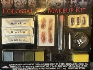Colossal FX Makeup Kit Blood Scar Horror Flesh Scab Halloween Makeup Kit - Picture 1 of 4