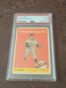 1958 Topps Baseball rookie Orlando Cepeda #320 - PSA 1.5 - San Francisco Giants