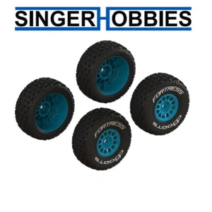 ARRMA ARA-1571 dBoots 'FORTRESS' Glued Tire Set, Blue (2 Pairs) MOJAVE GROM HH - Picture 1 of 2