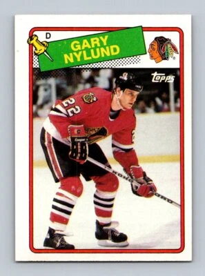 1988-89 Topps #15 Gary Nylund Chicago Blackhawks Hockey - Image 1 of 2