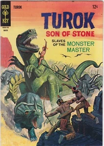 Turok Son of Stone 56 BUENO/EN BUEN ESTADO Esclavos de Monster Master 1967 LLAVE DORADA CÓMIC - Imagen 1 de 2