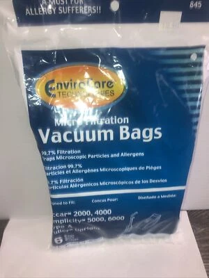 EnviroCare Riccar Micro Filtration Vacuum Bags Type A Open Package Three Bags - Image 1 of 3