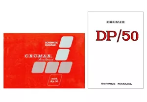 CRUMAR DP50 rare Service Manual repair Schematic diagrams Schema Schaltplan - Picture 1 of 1