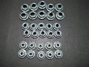 30pcs GM Buick 1/4 3/16 1/8 emblem name plate script thread cutting sealer nuts - Bild 1 von 3
