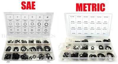 CAL HAWK 450pc O-Ring Rubber Assortment (METRIC & SAE) Kit Tools Hydraulics Air Gas HVAC