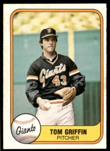 1981 Fleer Tom Griffin San Francisco Giants #456
