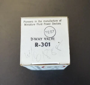 New in Package Clippard Minimatic 3 Way Valve R-301 Ghostbusters Prop - Picture 1 of 4