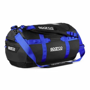 Sparco Dakar-S Duffle Bag schwarz/blau gepolstert abnehmbarer Schultergurt wasserdicht - Bild 1 von 3