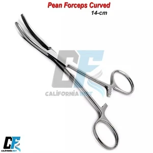Pean Pinzette gebogene Verriegelung Thermostat Pinzette Dental Chirurgische Instrumente CE - Bild 1 von 2