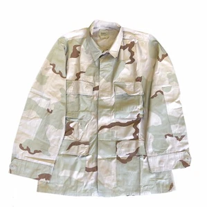 Camisa Chaqueta Camuflaje Militar Mediana Regular Marrón Verde Caqui - Imagen 1 de 5