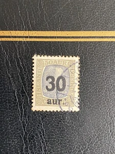 ICELAND STAMPS SG#144 Iceland 1921 Surcharges VFU Cat. £36 - Picture 1 of 3