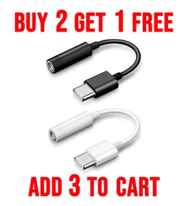 USB-C USB Type C to 3.5MM Adapter Aux Audio Jack Earphone Headphone Cable - Picture 1 of 13