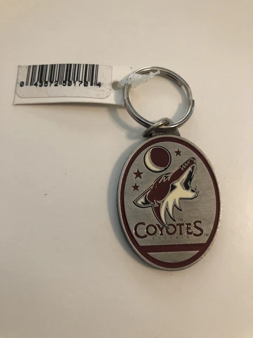 Phoenix Arizona Coyotes Howling Keychain Pewter Logo New With Tags Cover