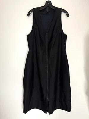 Vera Wang Collection Fit And Flare Dress Women’s 12 Wool Silk Structured Zips - Image 1 of 4