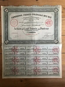 Compagnie Franco Coloniale des RIZ (MARSEILLE 13) (A) - Picture 1 of 1