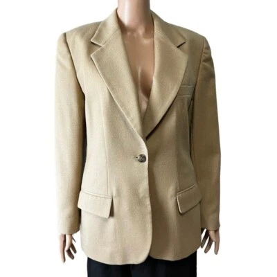 Blazer de lana para mujer Giorgio Sant’Angelo 10 carrera Business Academia tostado neutro Foto 1 de 4