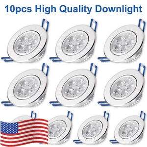 10PCS LED Downlight Dimmable Spotlight Recessed Decoration Ceiling Lamp 110V - Picture 1 of 20