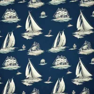  FABRIC  DOWN EASTER BOATS ATLANTIC   Ralph Lauren - Picture 1 of 2
