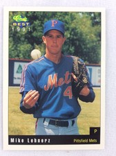 1991 Pittsfield Mets-Classic BEST Baseball Card-Mike Lehnerz