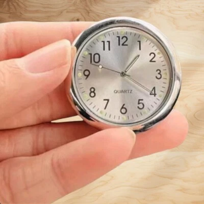 1 x Reloj Cromo Salpicadero Coche Adhesivo Reloj Accesorios Para Camión Barco Vehículo Foto 1 de 4