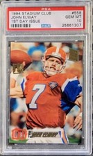1994 Stadium Club #558 John Elway PSA 10 1st Day Issue POP 1