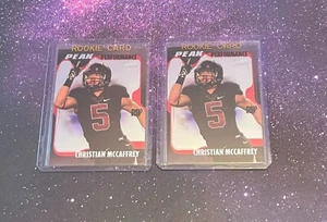2017 Sage Hit Peak Performance Christian McCaffrey #PK-CM 2 Card Lot - Picture 1 of 2