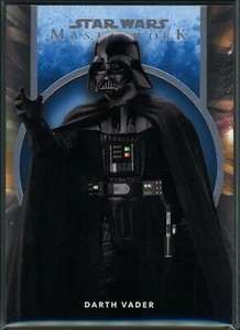 2022 Topps Star Wars Masterwork Azul Paralelo 67 Darth Vader - Imagen 1 de 2