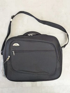 Samsonite Laptop mxt Bag Briefcase Black Travel Shoulder Strap - 40cm - New - Afbeelding 1 van 7
