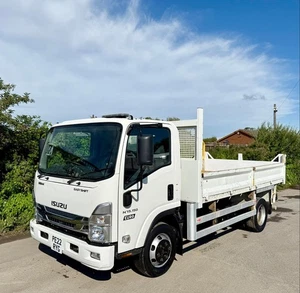 2022 ISUZU FORWARD N75.150 DROPSIDE TIPPER 7.5 TON 3 SEAT EURO-6 22,000 MILES - Picture 1 of 12