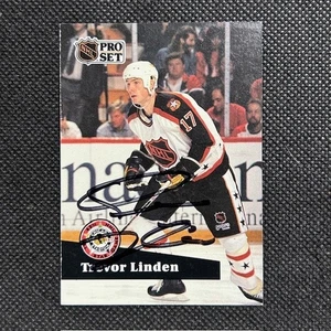 1991-92 Pro Set #294 Trevor Linden Vancouver Canucks All Star EN TARJETA AUTOMÁTICA - Imagen 1 de 2