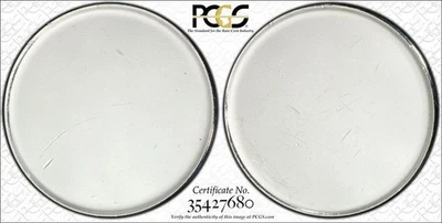 Mint ERROR: ND No Date Silver Proof T-2 US Commemorative $1 Planchet. PCGS MS61. - Image 1 of 4