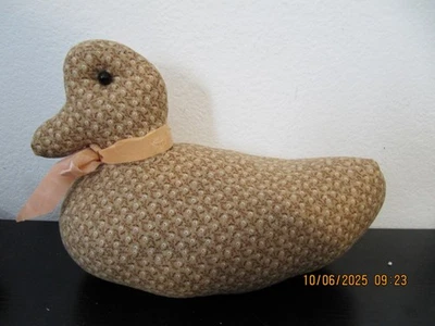 Vintage Handmade Fabric Duck Long 10.5 Long Great Country Decor - Image 1 of 2