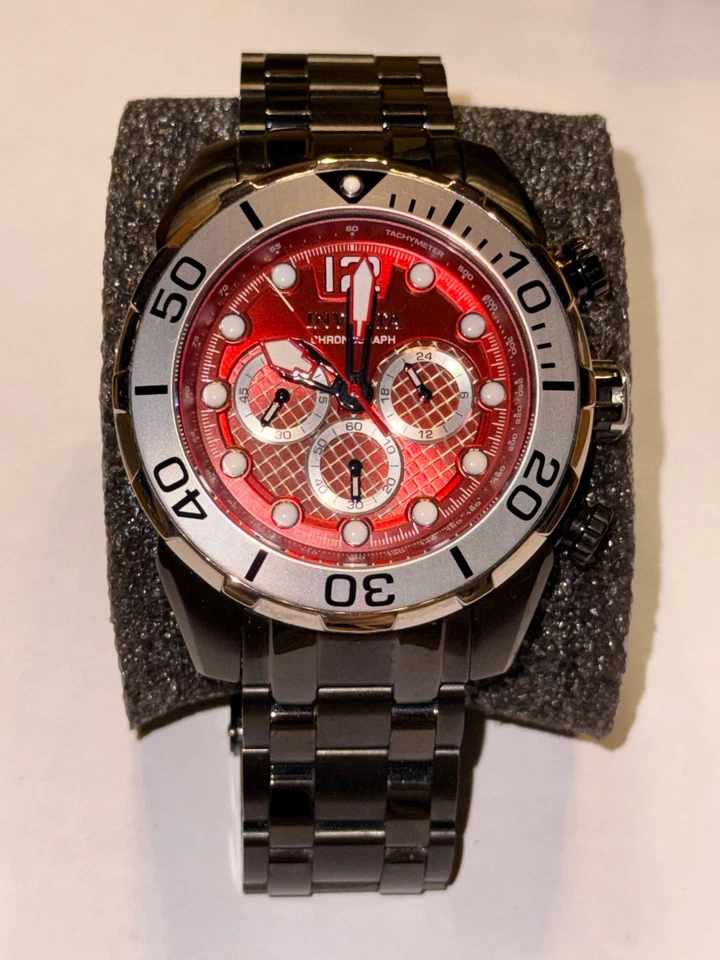 INVICTA Pro Diver Hombre Modelo 33833 - Reloj Hombre Cuarzo Esfera Roja Banda Negra Foto 1 de 4