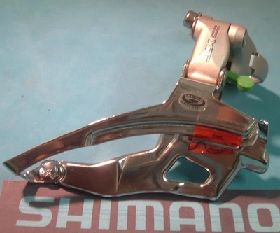 Shimano Deore XT M751 31.8MM MTB Front Derailleur-NEW/NOS-BP/BS-3x8/9-Spd-Mint+ - Image 1 of 4