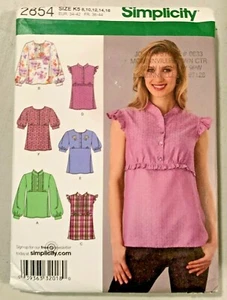 Top Tunic Simplicity Sewing Pattern Uncut Size 8-16 # 2854 New - Picture 1 of 3