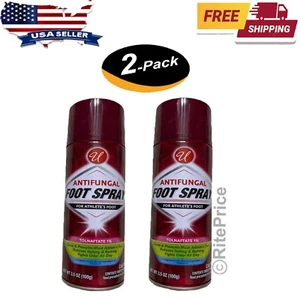Spray antimicótico en polvo para pies (paquete de 2) para tolnaftato de pie de atleta 1%, 3,50 oz - Imagen 1 de 4