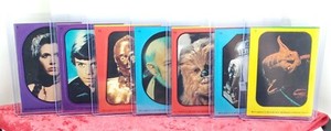 1983 Topps Star Wars Return of the Jedi Insert Lot (7) Stickers Yoda #1