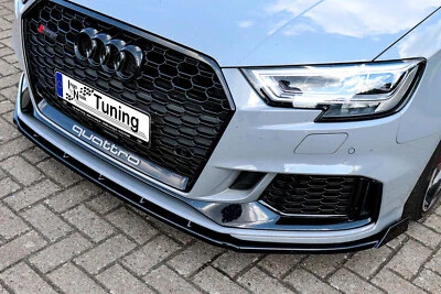 Offerta speciale spoiler anteriore con ali in ABS per AUDI RS3 8V Facelift con ABE