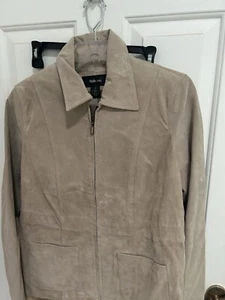 Style & Co Genuine Leather Zippered Jacket Size Medium NWT - Picture 1 of 1