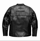 HD Men's Legendary Harley Davidson VOTARY Black Grey Motorbike Leather Jacket3XL