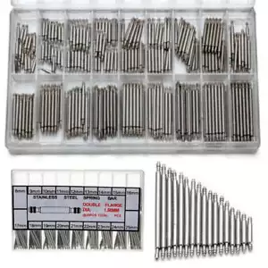 360PCS Federstege Federstifte Uhrenstifte Edelstahl fuer Uhrarmband 8-25mm - Bild 1 von 7