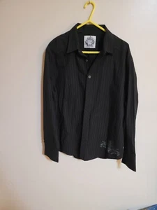 Level 10 Mens Blk 2XL Long Sleeve Button Down Shirt (A12) - Picture 1 of 7