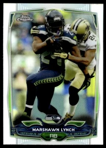 2014 Topps Chrome Refractor Marshawn Lynch #61 - Picture 1 of 2