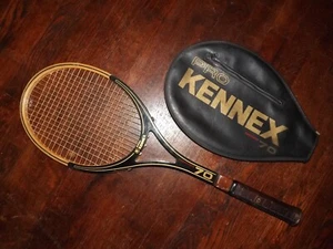 Raqueta de tenis de madera vintage Pro Kennex Grapower 70 4 1/2 con cubierta - Imagen 1 de 11