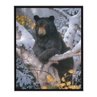 Full Embroidery 11CT Cross Stitch Stamped Kit Winter Bear Printed DIY Craft