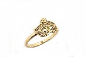 Anello Ring Colombina veneziana Argento 925 dorato, zirconi brillanti - Imagen 1 de 4