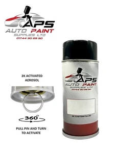 2K ACTIVATED CAR PAINT AEROSOL - MERCEDES 9147 ARCTIC WHITE - ACRYLIC - Picture 1 of 2
