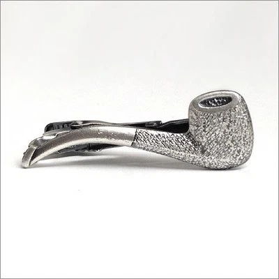 Smoking Pipe Unique Tie Clasps & Tacks RooZee Tie Clip Bar Tie Pin Made in Japan - Image 1 of 4